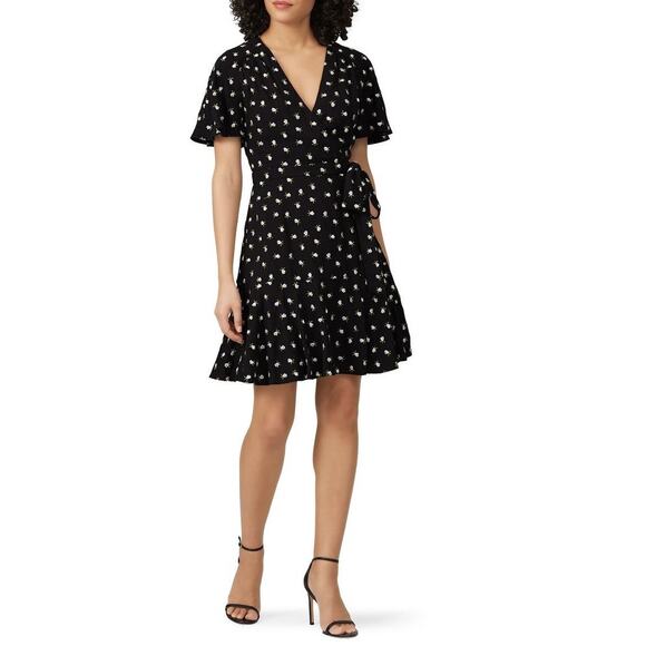 Jill Stuart Dresses & Skirts - Jill Stuart Embroidered Floral Side Tie Dress Size 4